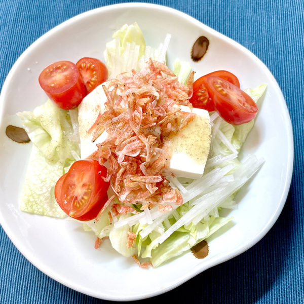 【レシピ】エビと大根・豆腐のサラダ